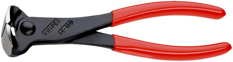 Кусачки торцевые L-180мм твердость кромок 61 HRC Knipex KN-6801180