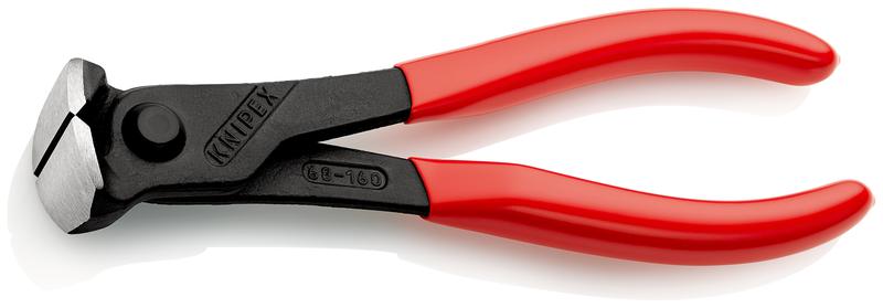 Кусачки торцевые L-160мм твердость кромок 61 HRC Knipex KN-6801160