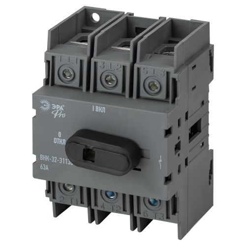 Выключатель-разъединитель ВНК-32-31130 mvr20-3-063E 3П 63А с уст. фронт. рукояткой управл. PRO Эра Б0054006