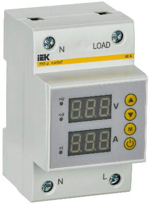 Реле напряжения и тока РНТ-д 1ф 54мм 40А KARAT IEK IVC31-1-40