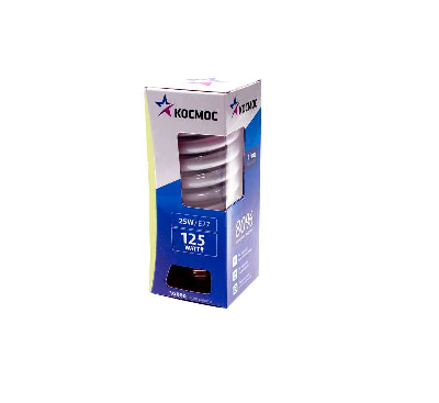 Лампа люминесцентная компакт. SPC 26Вт E27 спиральная 2700К КОСМОС LKsmT2SPC26wE2727