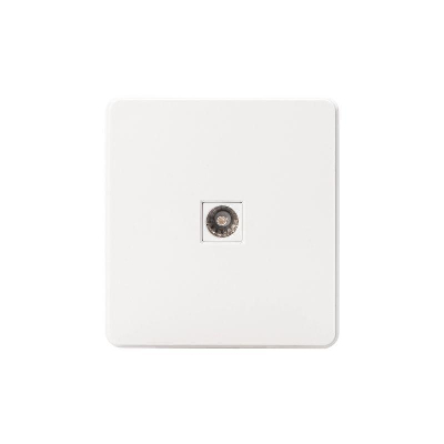 Розетка телевизионная TV СП ROUND MIELE перламутр Kranz KR-78-0723-1