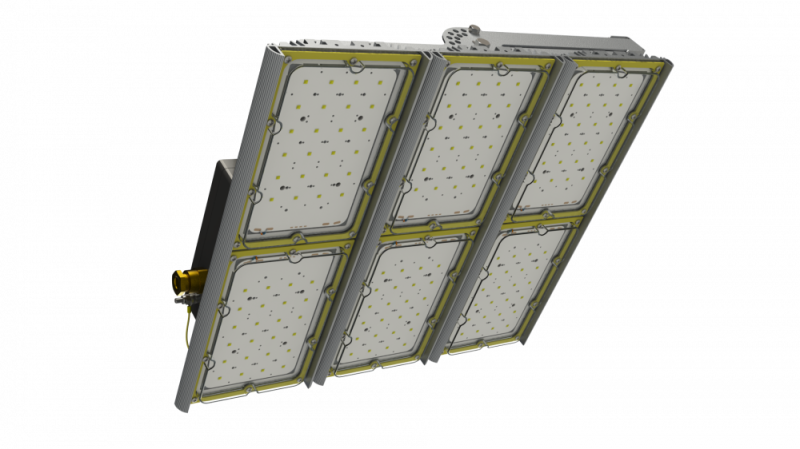 Комплект светильников светодиодных тройной Unit Ex 180/20500 Д120 540Вт 3000К IP66 61500лм 0.98PF 70Ra Кп<1 лира (уп.3шт) Diora DUEx180D120-3K-L-3Kt