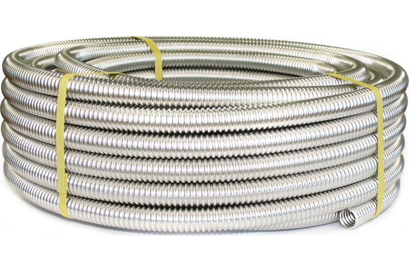 Труба гофрированная отожженная SS304 15А нерж. сталь (дл.100м) Stahlmann 2217445