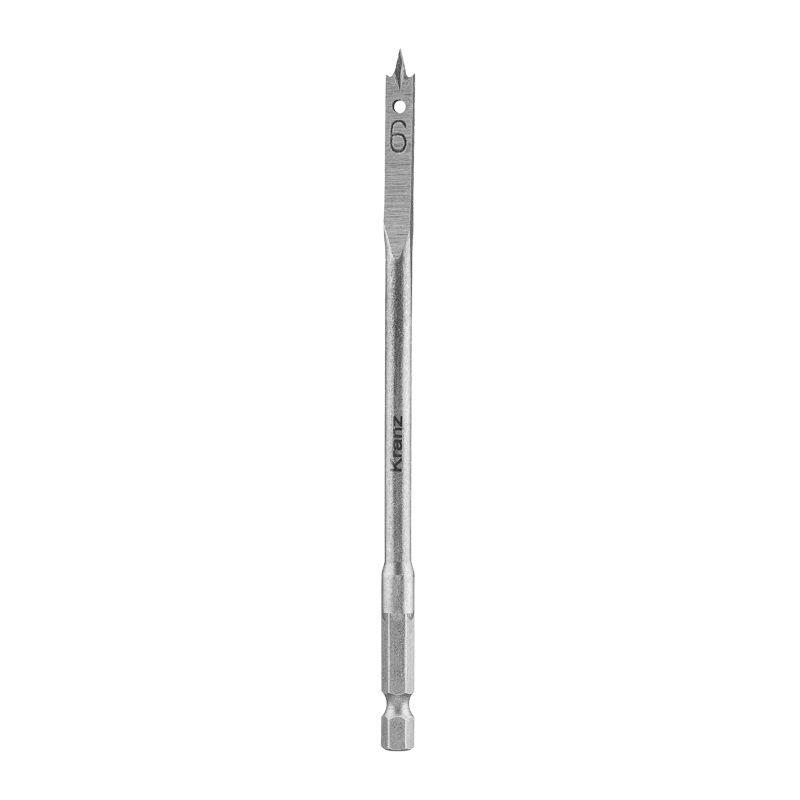 Сверло перовое по дереву 6х152мм (шестигранный хвостовик) Kranz KR-91-0660