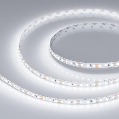 Лента светодиодная RT-A120-8mm 12V White 6000К 9.6Вт/м IP20 2835 открыт. (уп.5м) Arlight 012334(2)
