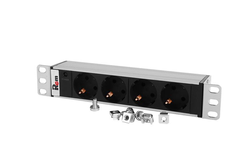 Блок распределения питания R-10-4S-I-220-Z 4хSchuko C14 10А базов. горизонт. Rem 1462220