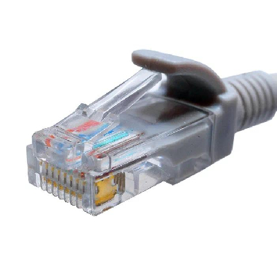 Патч-корд кат.5E UTP 4х2 26AWG (7х0.16мм) Cu LSZH 0.15м сер. SUPRLAN 10-0140-2