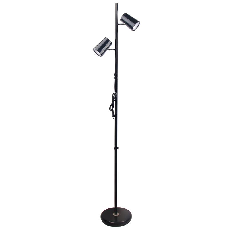 Торшер напольный ULM-T600 2х6W/4500K/DIM BLACK светодиодный 2х6Вт сенсорный выкл. диммер черн. ТМ Uniel UL-00010174