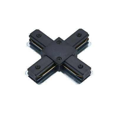 Коннектор X-образный XRB-BL для шинопровода RB черн. IN HOME 4690612060668