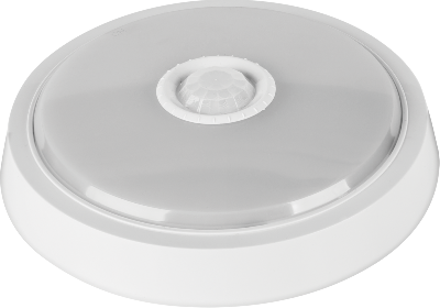 Светильник светодиодный 61 184 OBL-R1-10-4K-WH-IP40-LED-SNR 10Вт 4000К IP40 800лм ЖКХ с датчиком движения круг бел. (аналог НПП) ОНЛАЙТ 61184