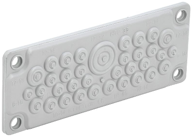 Ввод кабельный мембранный 35 отверстий d6-32мм IP65 (без клипс) TITAN IEK TI-01D-MC-035-65