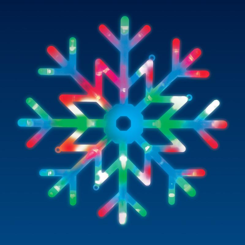 Фигура LED ULD-H4040-048/DTA RGB IP20 SNOWFLAKE "Снежинка" 40х40см подвесн. 48 диодов RGB свет провод прозр. Uniel UL-00007250