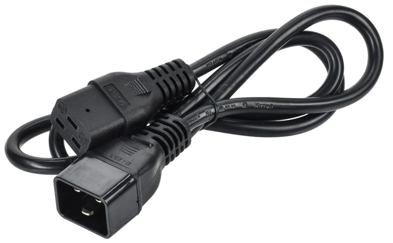 Кабель электропит. PDU 3х1.5 1м с разъемами С19-C20 ITK PC-C19C20-1M
