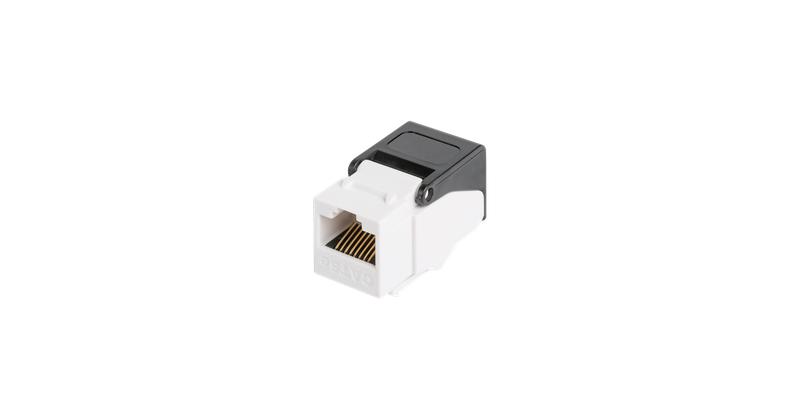 Модуль-вставка Keystone кат.5E (класс D) неэкранир. 100МГц RJ45 (8P8C) неэкранир. самозажимной T568A/B бел. NIKOMAX NMC-KJUD2-NT-WT