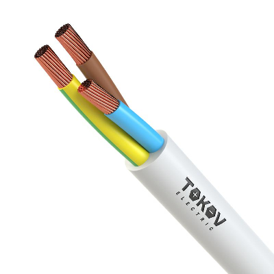 Провод TOKOV ELECTRIC ПВС 3х1(2х1+1х1) 380В Б (бухта) (м) 1945488