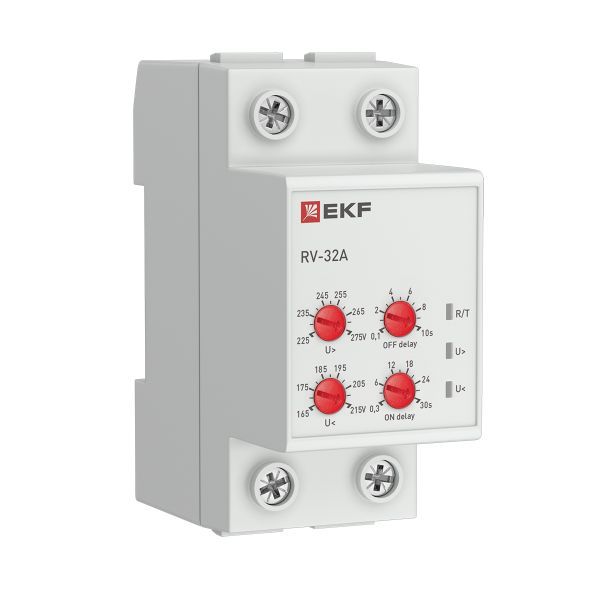 Реле напряжения RV-32A (сквозное подкл.) EKF rv-32a