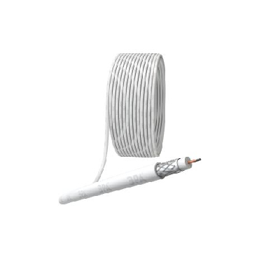 Кабель коаксиальный RG-6U CCS/оплетка Al 48% PVC 75Ом бел. (м) RL-48-PVC100 Simple Эра Б0044596