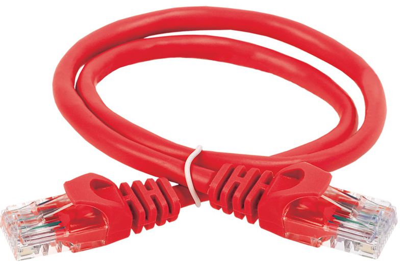 Патч-корд кат.6 UTP PVC 1м красн. ITK PC04-C6U-1M