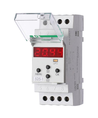 Реле времени астрономическое PCZ-525-1 16А 24-264В AC/DC 1перекл. IP20 ночной перерыв и годовая программа F&F EA02.002.011