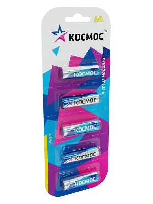 Элемент питания алкалиновый AA/LR6 BP-5 (блист.5шт) КОСМОС KOCLR65BL
