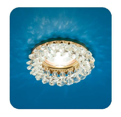 Светильник Venecia 51 04 70 декор. из огран. стекла MR 16 основание зол.; стекло прозр. ИТАЛМАК IT8286