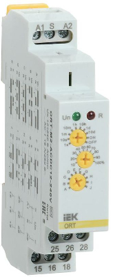 Реле времени ORT 12-240В AC/DC 2 контакта многофункц. IEK ORT-M2-ACDC12-240V