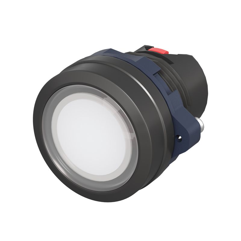 Головка кнопки плоская прозрачная без фиксации бел. DKC M22P-FMLWP