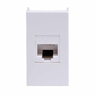 Розетка компьютерная 1-м 1мод. Viva RJ45 кат.5E бел. DKC 45038